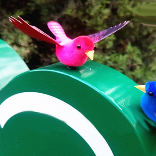 2 Piezas De Aves De Plumas De Espuma Artificial Para Adornos
