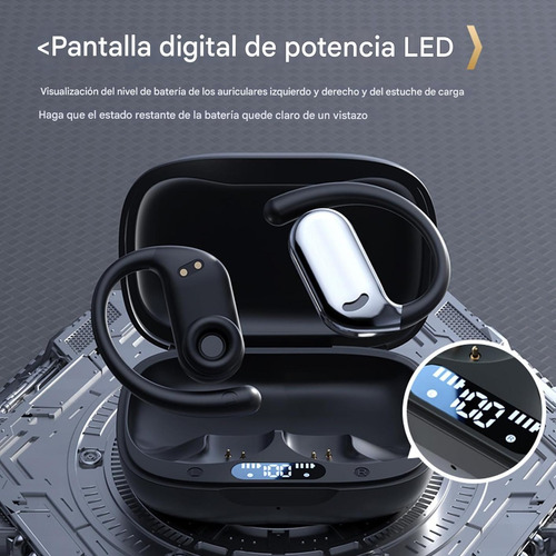 Lesiri M75 Auriculares In-Ear TWS True Wireless Stereo Bluetooth Inalámbricos Negro con Estuche de Carga Rápida, Micrófono Integrado, Emparejamiento Rápido y Sonido HD