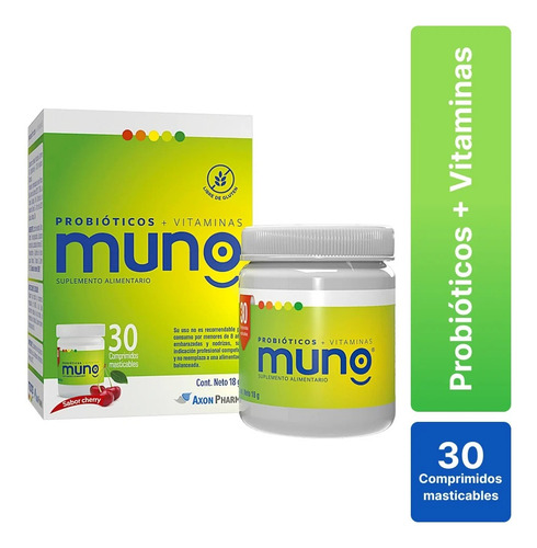 Muno Probióticos Y Vitaminas En Comprimidos Masticables X 30