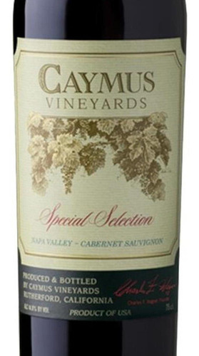 Pack De 2 Vino Tinto Caymus Vineyars S Selection Cab-sauv 75