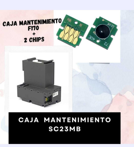 Kit Caja Mantenimiento Sc23mb + 2 Chips F170 F100