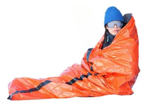 Saco De Dormir De Emergencia 215×90cm Aluminizado Térmico