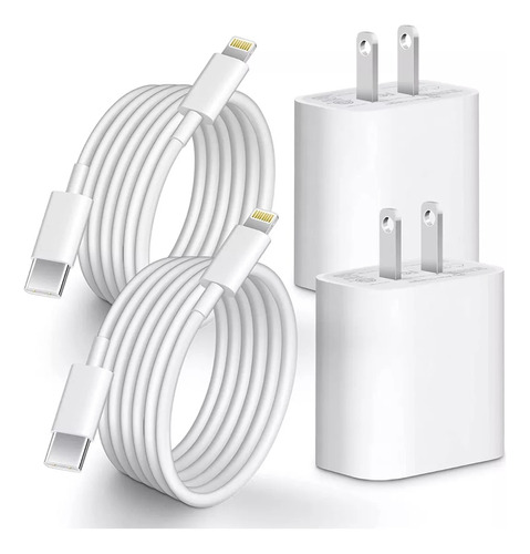 Cargador 20w Cable 2m Para iPhone 14 14 Pro 2piezas