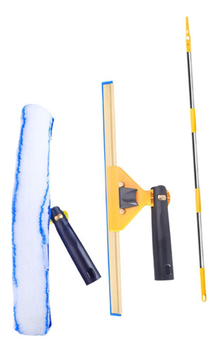 Kit De 3 Herramientas Para Limpiar Cristales Y Amarillo