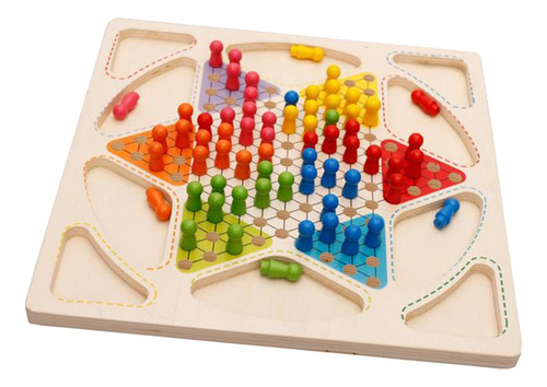 De Ludo Quatre En Un Flying Chess Damas Chinas Vintage Para