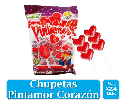 Chupetas Paletas Mara Pintamor 24 Uds.