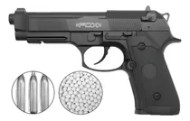 Comprar Pistola Airsoft Co2 Fox Beretta 92 6 Mm Semi Auto + Kit 