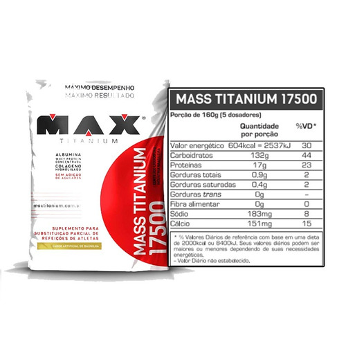 Combo 2x Massa Hipercalorico + Coqueteleira Max Titanium 6kg | Mercado Livre