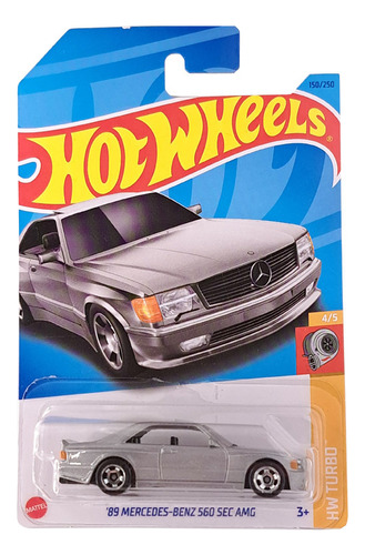 Hot Wheels # 4/5 - 89 Mercedes 560 Sec Amg - 1/64 - Hkk85