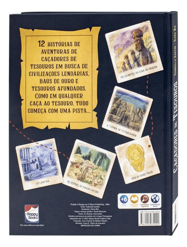 Livro Com Enigmas E Abas Interativas Caçadores De Tesouro