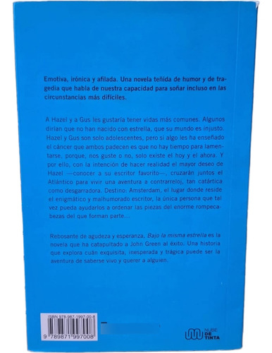 Bajo La Misma Estrella - John Green - Nube De Tinta - Usado (Usado)