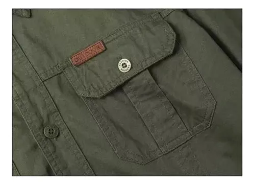 Camisa De Trabajo Holgada De Manga Larga Para Hombre De Tall