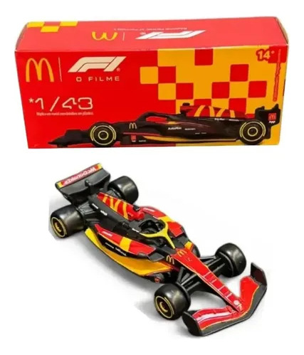 Auto F1 Mcdonald's Colección 2025 Escala 1/43 Auto F1 Rojo