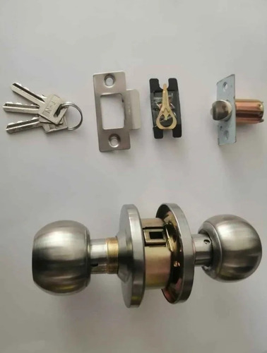 Imagen 3 de 3 de Cerradura Chapa Para Puerta Interior / Baños Habi
