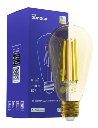 Imagen 1 de 4 de Lampara Sonoff B02-f-st64 Led Vintage Smart