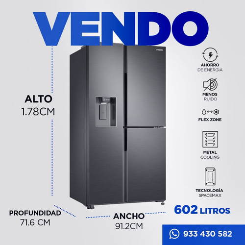 Refrigeradora Samsung 602 Litros De 3 Puertas