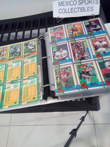 1990 Topps Football Set Completo +micas+carpeta Leer