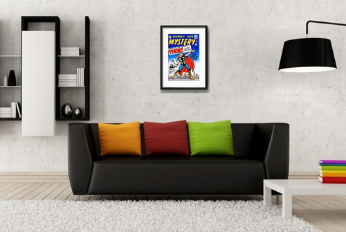 Cuadro Thor Marvel Comics Retro Heroes Decoracion Paspartú