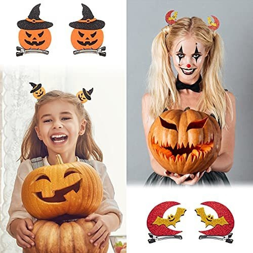 Pinzas Para El Pelo Con Dibujos Animados De Halloween, 40 Un