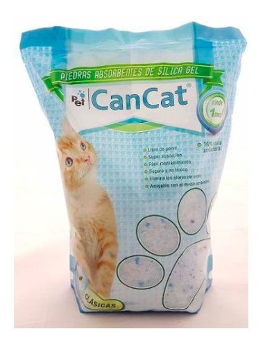 Piedras Silica Para Gato Gel Can Cat Sin Fragancia 15,2 Lts