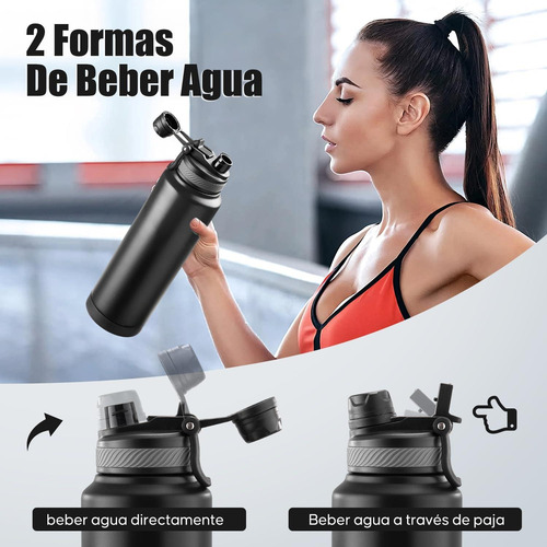 Botella Termica Deportiva1.2 Litro+304+ Tapa Y Silicona