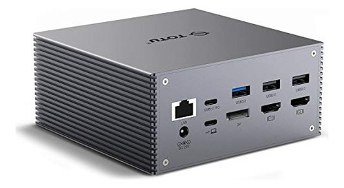 Estación De Acoplamiento Totu Usb-c 4k @30hz De Triple Panta