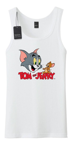 Musculosa Hombre Tom & Jerry Imagen Art Logo - Pstj1