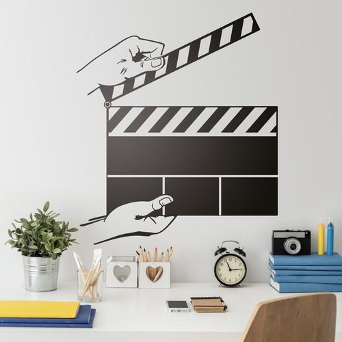 Vinilo Decorativo Para Pared - Claqueta Cinema