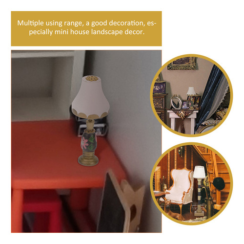 1 Juego De Lámpara De Mesa Decorativa Modelo Mini House