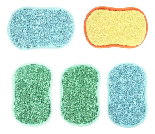 Esponja Multifuncional De Microfibra Para Fregar 5 Uds