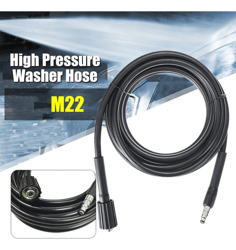 Manguera Para Hidrolavadora M22 18mpa 5/10/15 M Negra