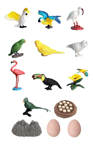 Juguetes Para Animales Pequeños, Figuras De Animales, Aves