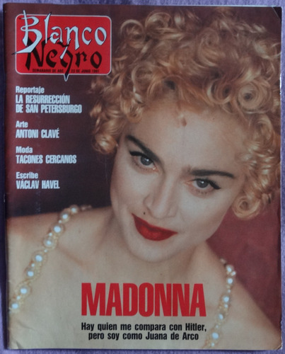 Madonna Revista Blanco Y Negro 1991 España