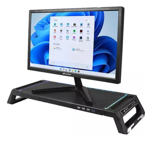 Base Para Monitor Bm-100bk Preto - C3tech