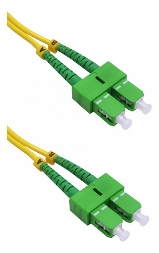 1mt Sc/apc-sc/apc Monomodo Sm Duplex Jumper Cable Fibra 9/12