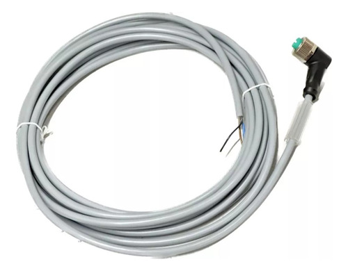 Conector Femea M12 90º Pvc Cabo 5 Metros P/ Sensor Icos