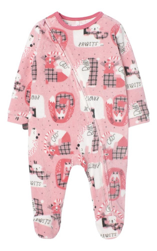 Mameluco Boboli Estampado Terciopelo Bebé