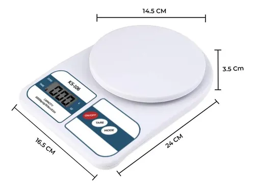 Balanza De Cocina Digital Precisión 1g Hasta 10 Kg Capacidad Máxima 10 Kg Alta Calidad Everest