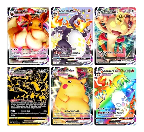 Kit 10 Cartas Pokemon Vmax