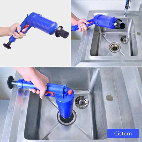 Pistola Desatascadora Baños Y Cañerías Air Drain Blas