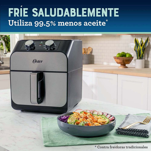 Freidora De Aire Oster® Con Capacidad De 6.8 Lt Ckstaf68t