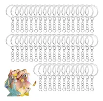 Comprar 200pcs Argolla Llavero 2.5 Cm + Unión Cadena + Argolla Unión