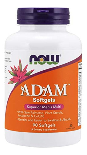 Now Supplements, Multivitamínico Para Hombres Adam Con Saw P