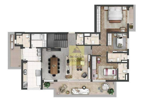 Imagem 12 de 13 de Cobertura Com 3 Dormitórios À Venda, 314 M² Por R$ 3.354.065,27 - Perdizes - São Paulo/sp - Co0033