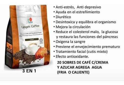 Imagen 9 de 9 de Café Lingzhi 3 En 1 Dxn , Membresía Premium- Café Orgánico