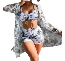 Comprar Ropa De Baño Para Mujer De 3 Piezas Elegante Conjunto