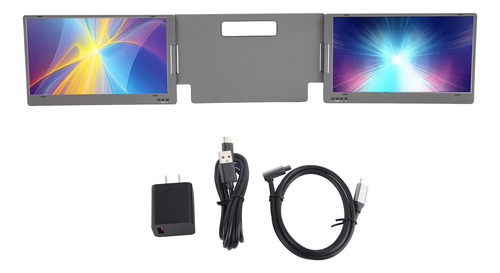 Monitor Portátil Triple De 14 Pulgadas Para Computadoras Por