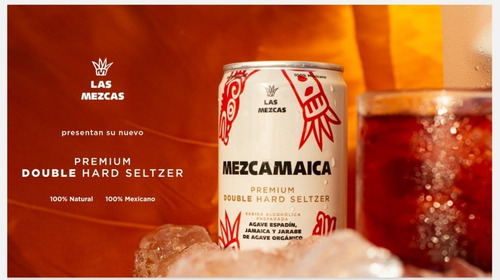 Imagen 3 de 10 de Mezcal Double Hard Seltzer Las Mezcas Lata 237 Mls Sabores !