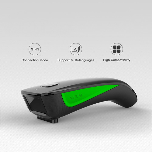 Yl Leitor Bolso Código De Barras Scanner Verde Netum C740