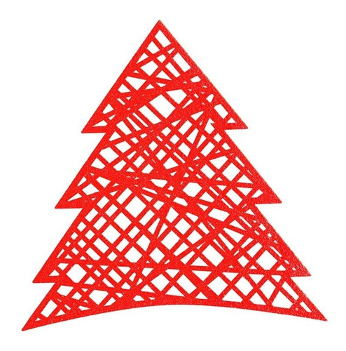 Imagen 1 de 3 de Juego De 4 Manteles Individuales Navidad Noche Buena Vianney
